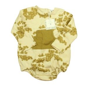 Kate Quinn Organics Girls Beige | Olive Floral Romper size: 2T